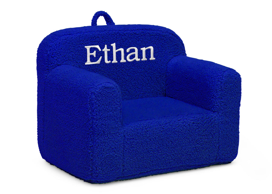 Royal Blue (1296) 31-Personalized Cozee Sherpa Chair for Kids