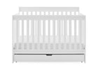Bianca White (130) 27-Mercer 6-in-1 Convertible Crib with Storage Trundle