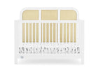 Bianca White with Textured Almond (1508) 11-Theo 6-in-1 Convertible Crib