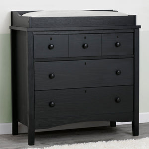 Farmhouse 3 Drawer Dresser with Changing Top and Interlocking Drawers 4