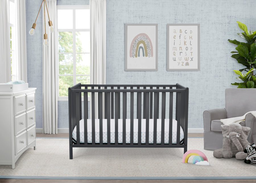 Charcoal Grey (029) 20-Heartland 4-in-1 Convertible Crib