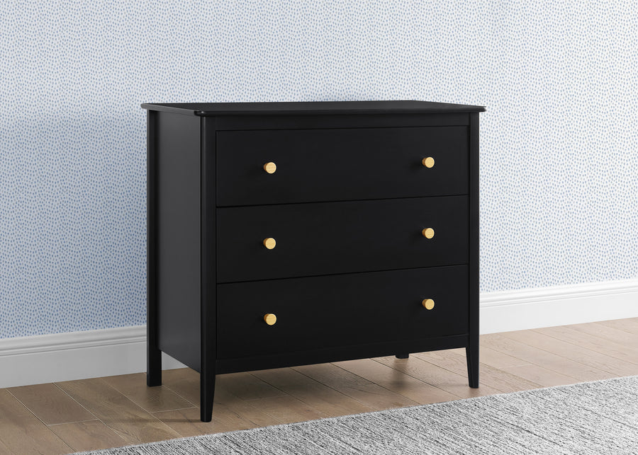 Ebony with Natural (1482) 12-Casey 3 Drawer Dresser
