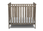 Rustic White (119) 6-Monterey Mini Crib with Mattress