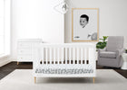 Bianca White with Natural (123) 17-Austin Acrylic 4-in-1 Convertible Crib