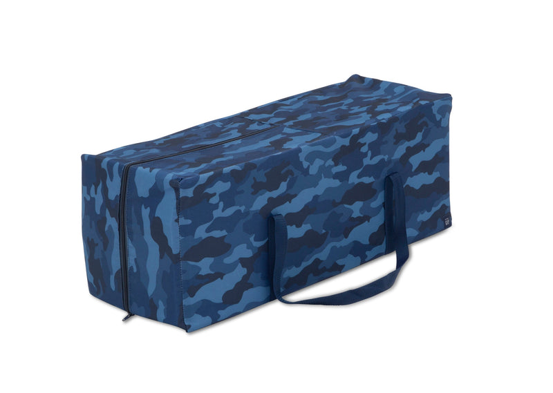 Blue camouflage bag with a strap on a white background 13-babyGap Deluxe Play Yard