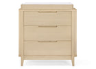 Natural Sandstone (1544) 8-Noah 3 Drawer Dresser with Changing Top and Interlocking Drawers