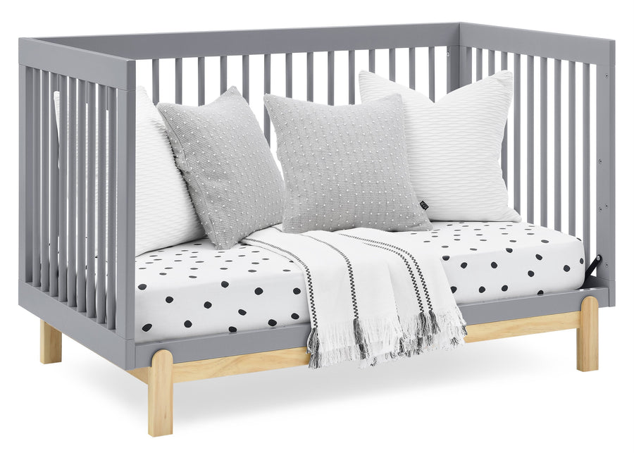 Grey with Natural (1359) 6-Poppy 4-in-1 Convertible Crib
