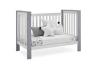 Bianca White with Textured Cloud (1426) 14-Miles 4-in-1 Convertible Crib