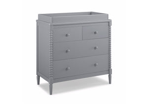 Grey (026) 15-Saint 4 Drawer Dresser with Changing Top