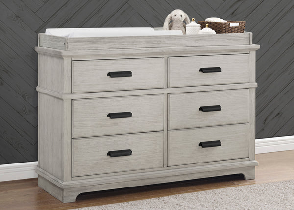 Asher 6 Drawer Dresser with Changing Top and Interlocking Drawers Asher 6 Drawer Dresser with Changing Top and Interlocking Drawers