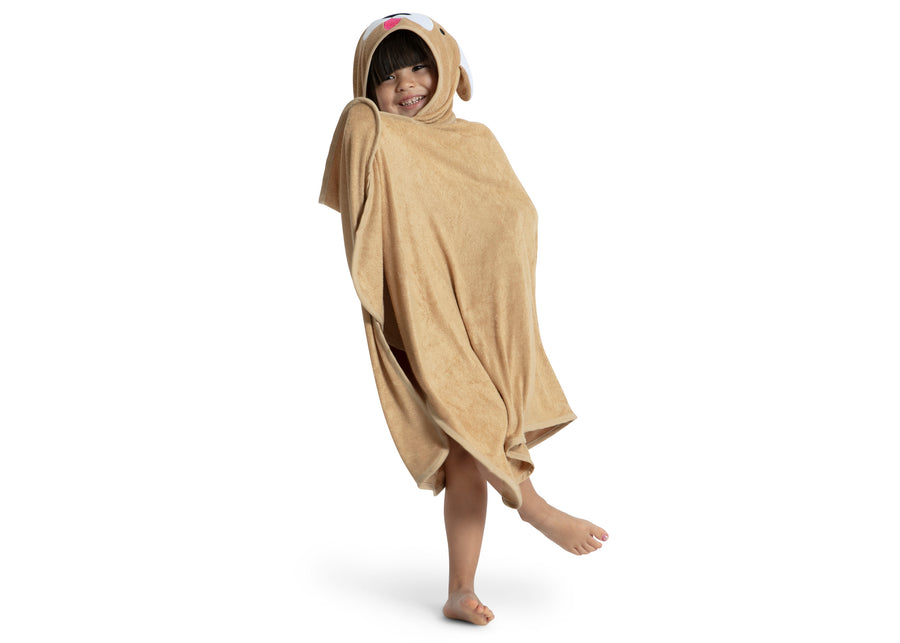 Tan Dog (1239) 30-Kids Hooded Bath Towel with Pockets