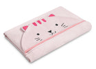 Pink Cat (1261) 2-Kids Hooded Bath Towel with Pockets