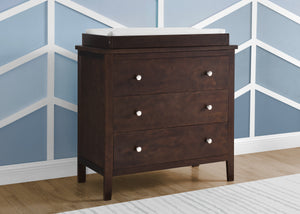 Walnut Espresso (1324) 8-Campbell 3 Drawer Dresser