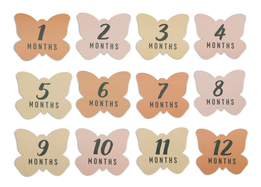 Floral (1287) 3-Personalized Milestone Baby Blanket