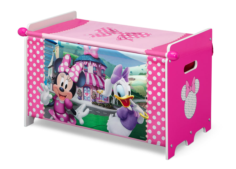 Minnie Mouse (1063) 3-Minnie Mouse Toy Box with Retractable Fabric Top