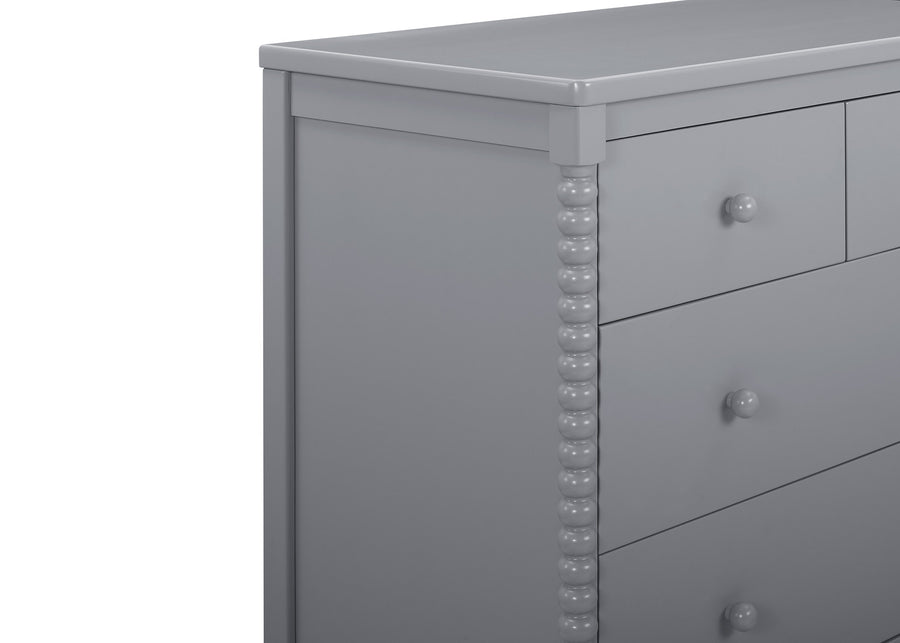 Grey (026) 11-Saint 4 Drawer Dresser with Changing Top