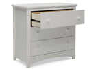 Moonstruck Grey (1351) 14-Perry 3 Drawer Dresser with Changing Top and Interlocking Drawers