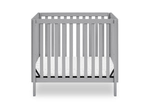 Grey (026) 8-Gio Mini Crib with 2.75-Inch Mattress