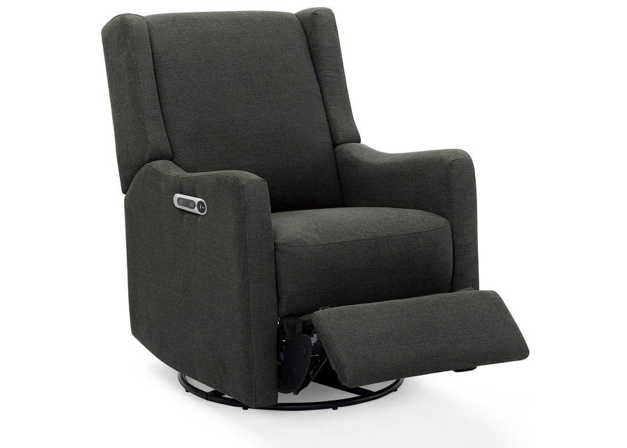 Dark Grey (1455) 17-Mercer Electronic Power Recliner and Swivel Glider with USB-A and Type-C Ports in Stain-Resistant Performance Fabric