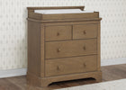 Rustic Acorn (1383) 18-Paloma 4 Drawer Dresser with Changing Top and Interlocking Drawers