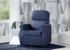 Navy (467) 1-Clair Slim Nursery Glider Swivel Rocker Chair