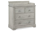 Rustic Mist (1373) 10-Paloma 4 Drawer Dresser with Changing Top and Interlocking Drawers