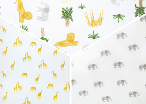 Safari Friends (3414) 12-Fitted Crib Sheets - 3 Pack