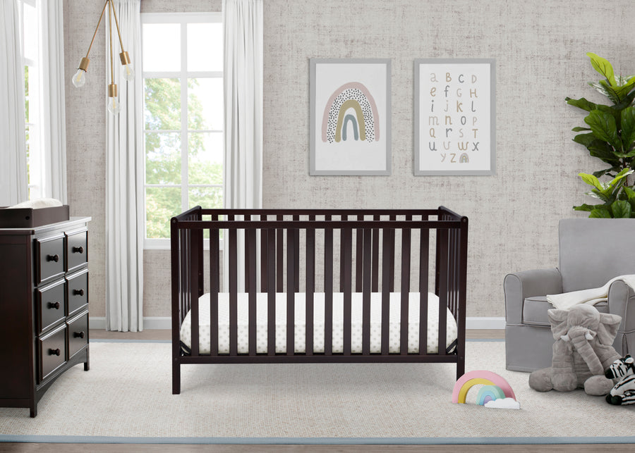 Dark Chocolate (207) 1-Heartland 4-in-1 Convertible Crib
