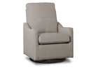 Gray recliner chair on a white background 14-Kenwood Nursery Glider Swivel Rocker Chair
