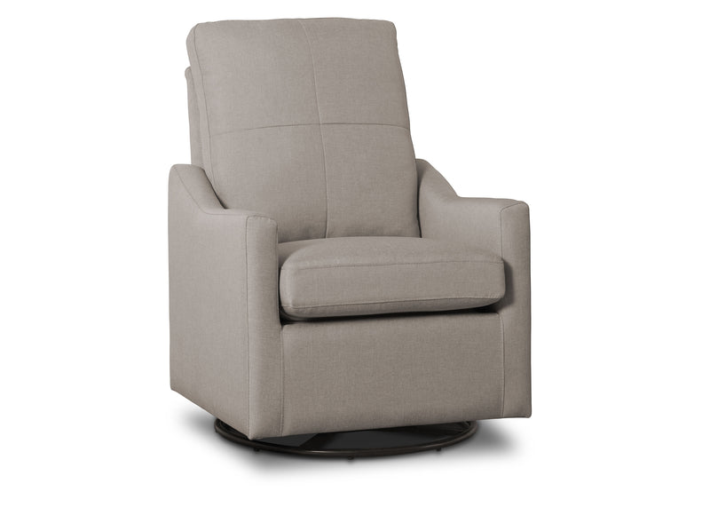 Gray recliner chair on a white background 14-Kenwood Nursery Glider Swivel Rocker Chair