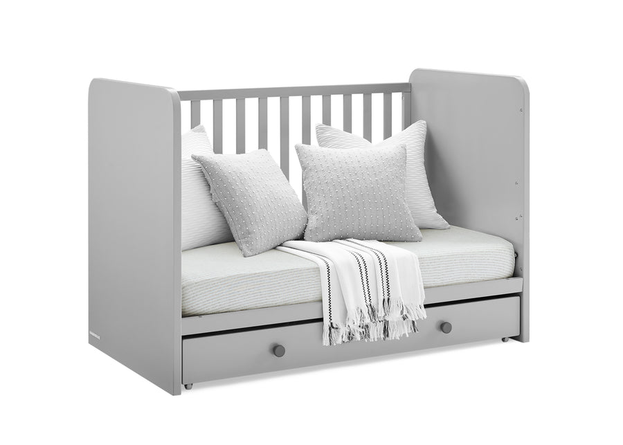 Grey with Dark Grey (1478) 23-babyGap Graham 4-in-1 Convertible Crib with Storage Drawer