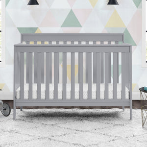 Grey (026) 42-Mercer 6-in-1 Convertible Crib with Storage Trundle