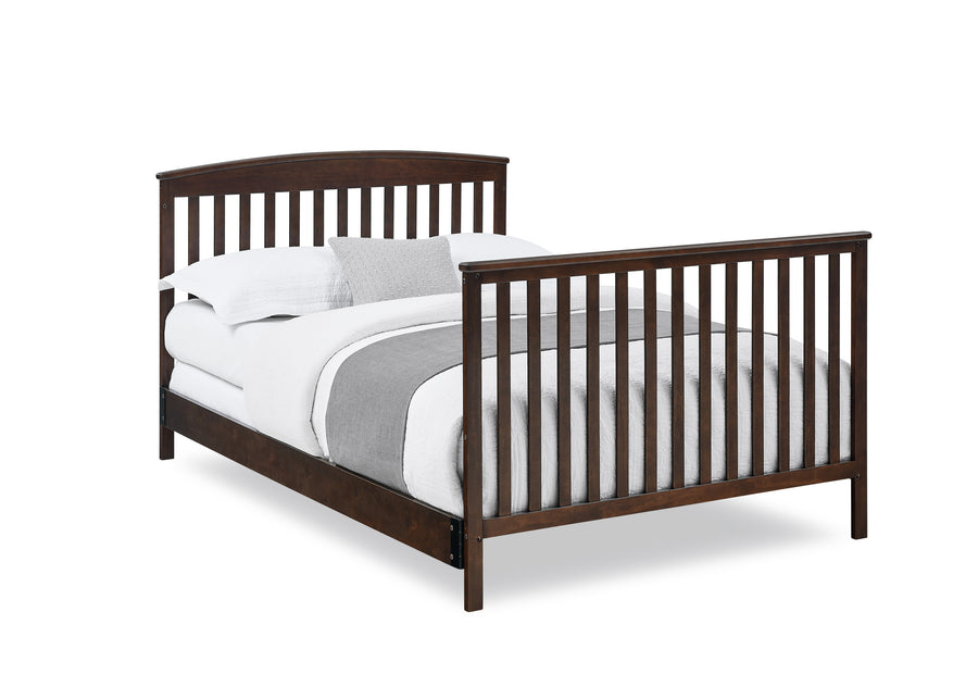 Walnut Espresso (1324) 48-Hanover 6-in-1 Convertible Baby Crib