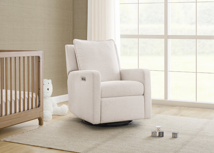 babyGap Harlowe Power Recliner with USB-A and Type-C Ports in Stain-Resistant Performance FabricSand (1546)
