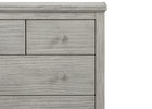 Rustic Mist (1373) 8-Paloma 4 Drawer Dresser with Changing Top and Interlocking Drawers