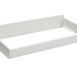 Delta Children White (100) Changing Top, Side View g1g - White (100) - Accessories
