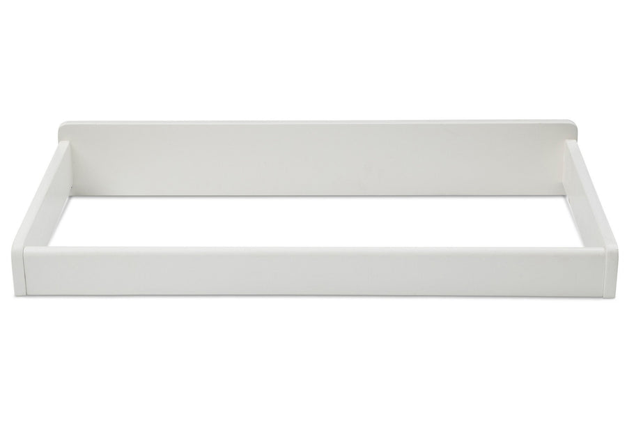 Delta Children White (100) Changing Top, Front View g2g 7-Changing Top