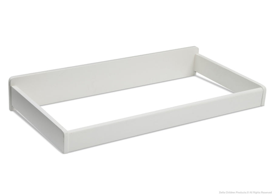 Delta Children White Ambiance (108) Changing Top, Side View a2a 2-Changing Top