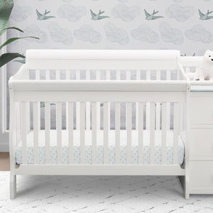 Princeton Junction Convertible Crib and Changer Bianca White 18-Princeton Collection