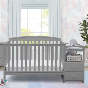 Grey (026) 34-Royal Convertible Crib and Changer