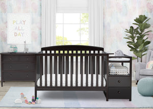 Dark Chocolate (207) 2-Royal Convertible Crib and Changer