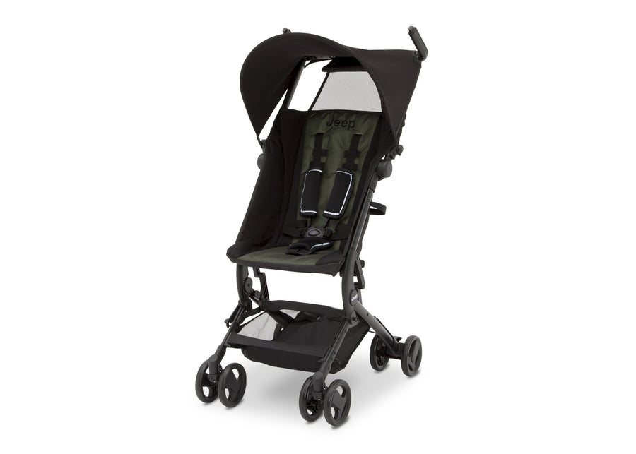 Black with Olive Green (2182) 11303-2182 19-Jeep® Clutch Plus Travel Stroller with Reclining Seat