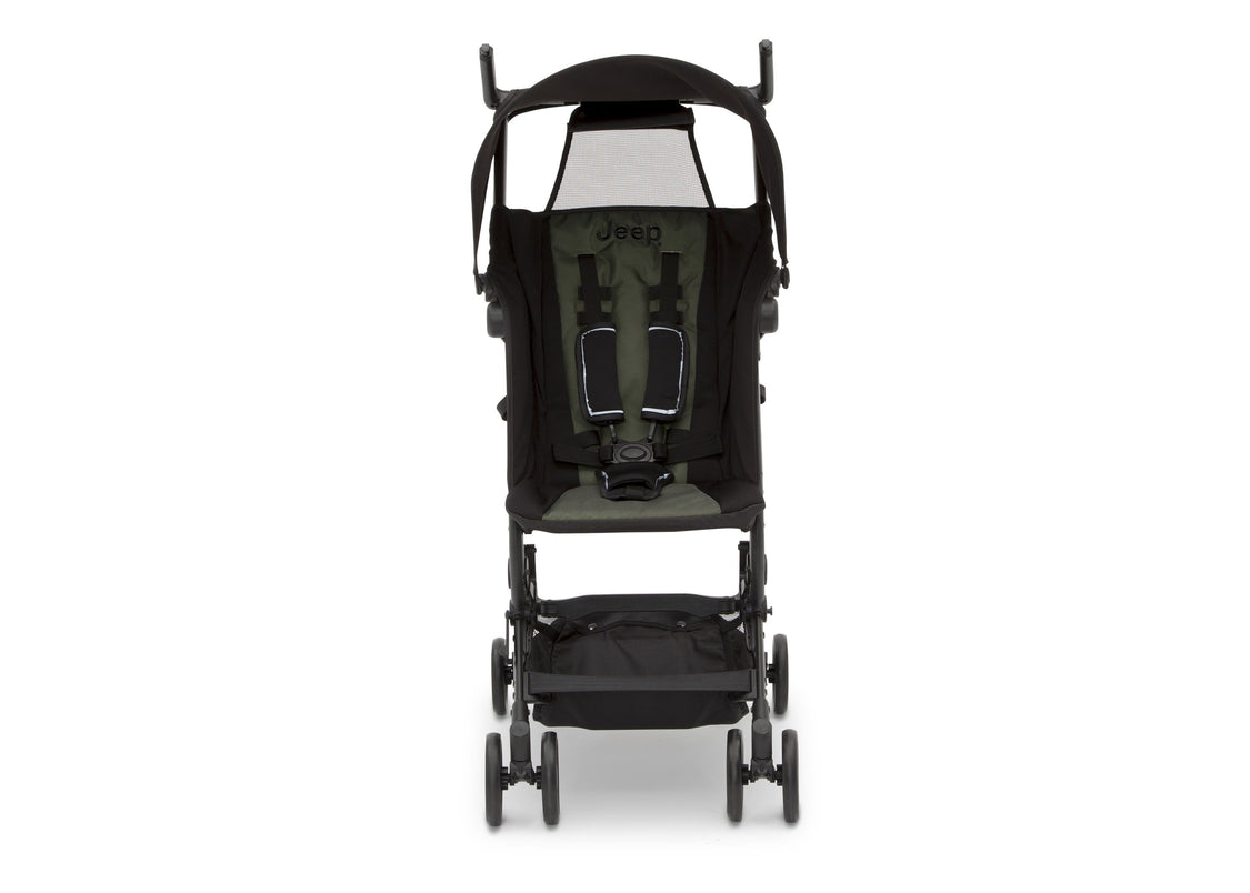 Jeep® Clutch Plus Travel Stroller with Reclining Seat Black with Olive Green (2182)