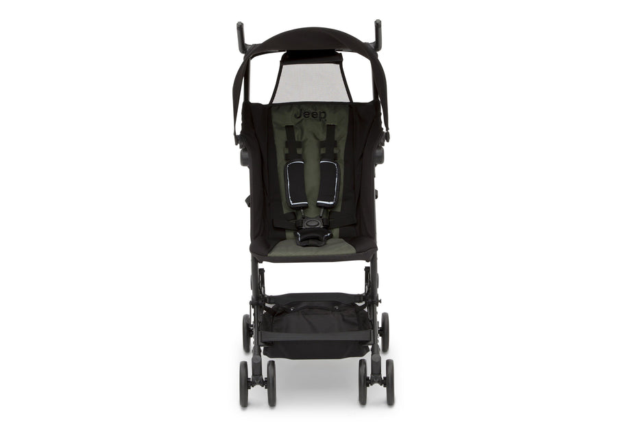 Jeep® Clutch Plus Travel Stroller with Reclining Seat Black with Olive Green (2182) 2-Jeep® Clutch Plus Travel Stroller with Reclining Seat