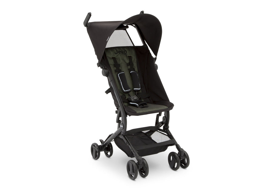 Black with Olive Green (2182) 21-Jeep® Clutch Plus Travel Stroller with Reclining Seat