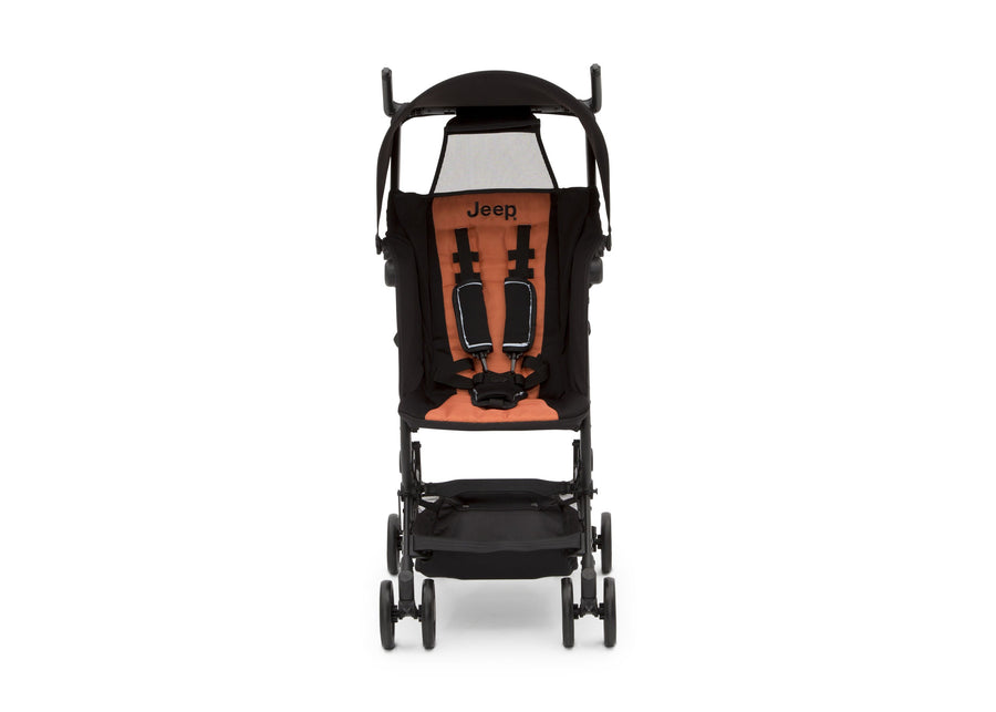 Black with Orange (2183) 10-Jeep® Clutch Plus Travel Stroller with Reclining Seat