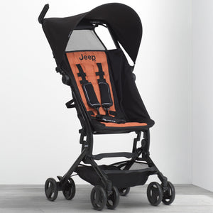 Black with Orange (2183) 28-Jeep® Clutch Plus Travel Stroller with Reclining Seat
