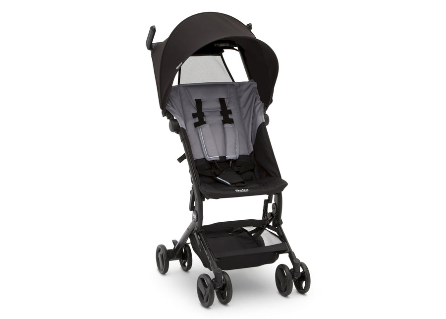 Black/Grey (2195) 12-Clutch Plus Travel Stroller with Recline