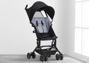 Black/Grey (2195) 0-Clutch Plus Travel Stroller with Recline