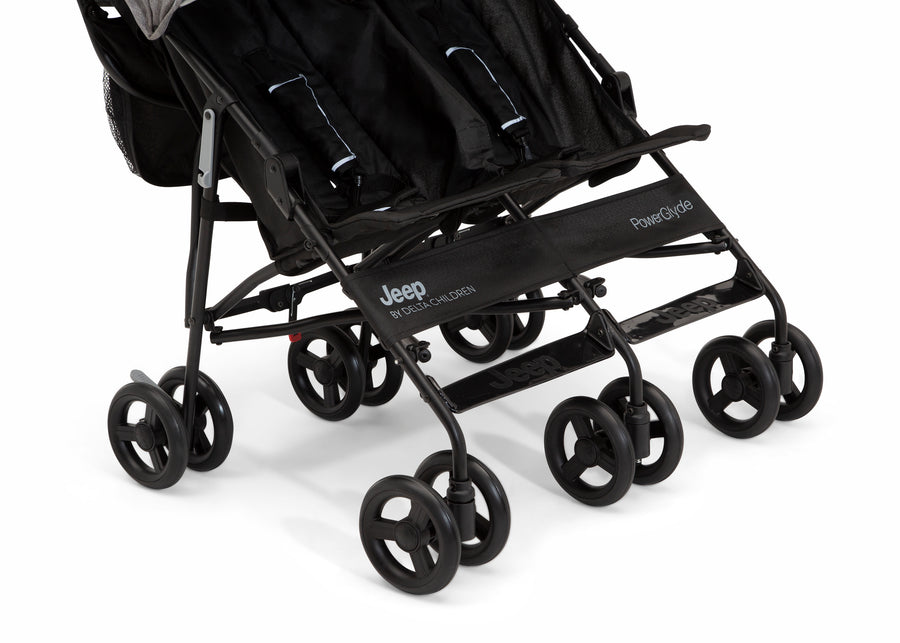 Grey (2148) 7-PowerGlyde Side-by-Side Double Stroller